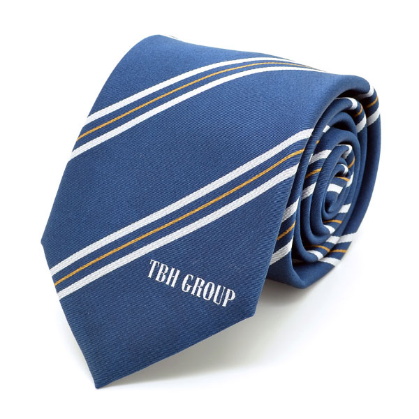 Ocean Blue Striped Neck Tie  Manufacturers, Suppliers in Delhi