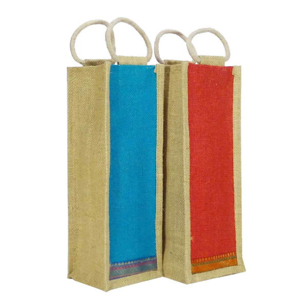 Jute Bottle Bags Pack of 2 Grocery Bags  Manufacturers, Suppliers in Delhi
