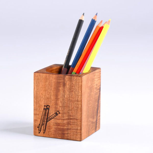 Wooden Square Pen/Pencil Holder  Manufacturers, Suppliers in Delhi