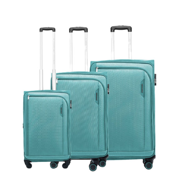Polyester Luggage Set of 3 Cyan Trolley Bags  Manufacturers, Suppliers in Delhi
