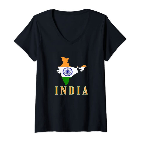 Indian Flag Country Map Outline T-Shirt  Manufacturers, Suppliers in Delhi